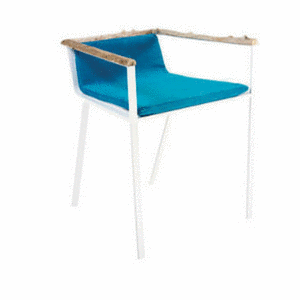 chaise bleu nature