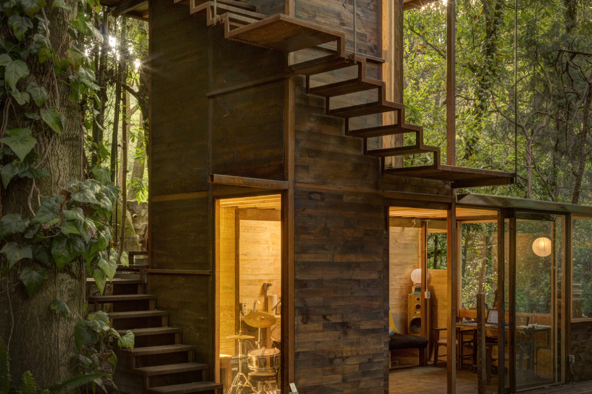Une cabane dans les arbres au cœur de la forêt mexicaine
