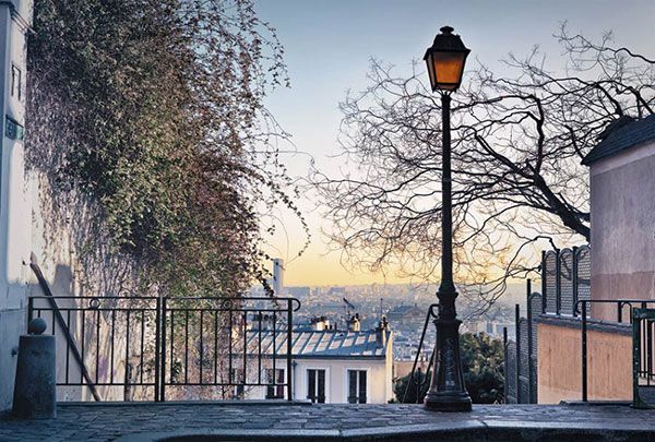 Vue sur le quartier de Montmartre depuis la Butte. 