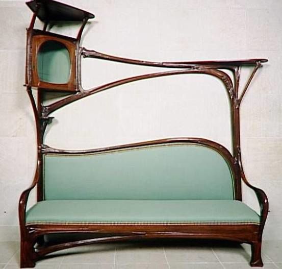 Canapé style Art Nouveau