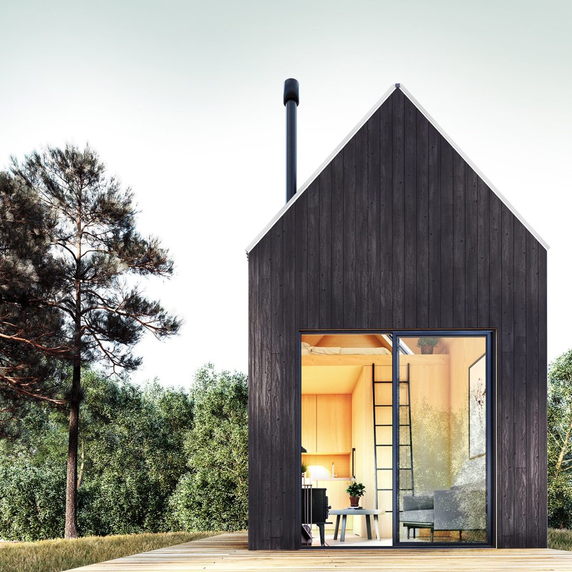 Tiny House Cabin cabane extérieur DEN