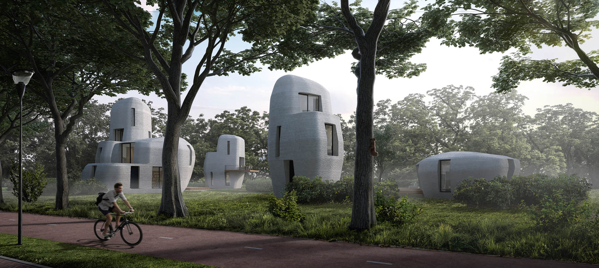 Projet Milestone des maisons en béton imprimées en 3D au PaysBas — free download