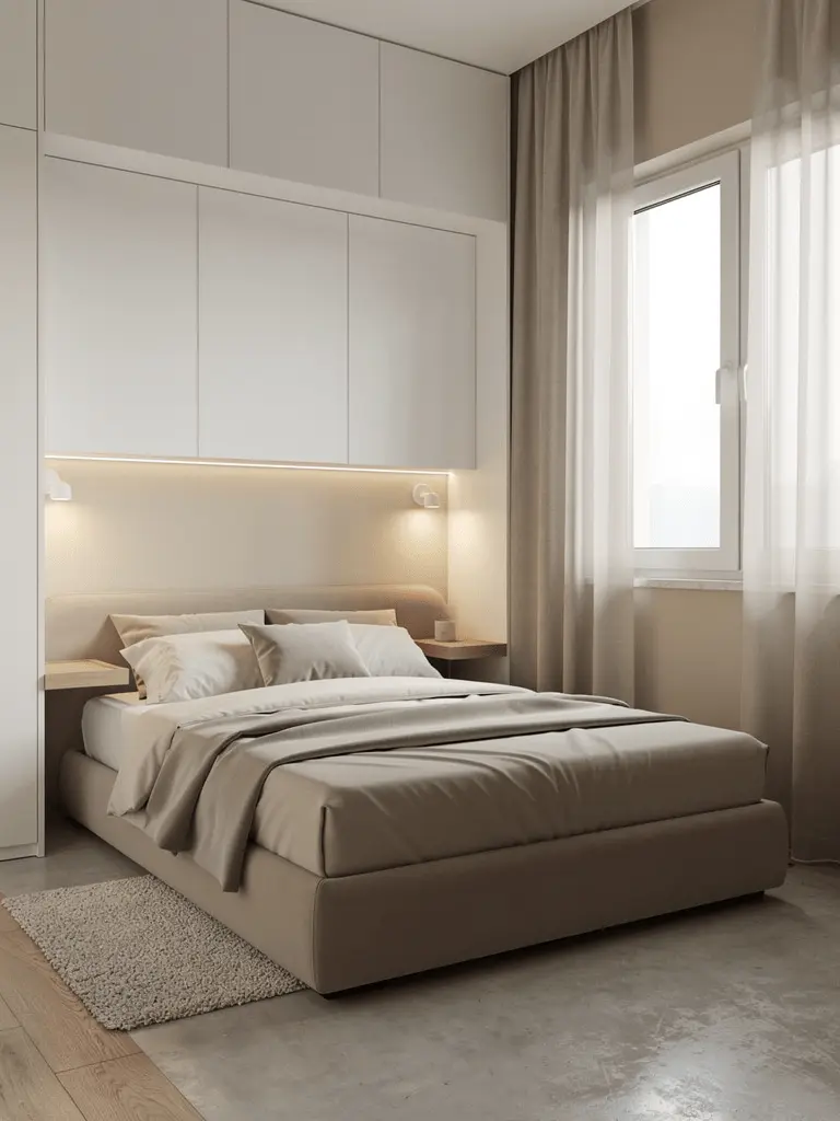 exemple de lit coffre dans un petit espace